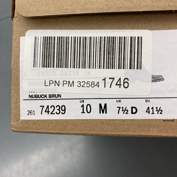 New Clarks hearth dove - tan nubuck leather booties - ankle boots - 10 - Picture 8 of 9